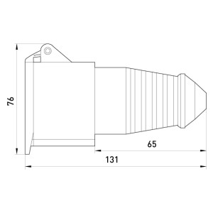 Силова розетка переносна e.socket.pro.4.16, 4п., 380В, 16А (214)