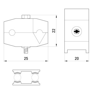 Ізольований затискач e.pricking.clamp.pro.0.75.6 для розподільних пристроїв