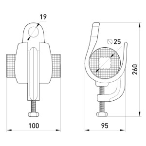 Підвісний затискач e.h.clamp.pro.35.50.gath, з затиском , 35-50 кв.мм