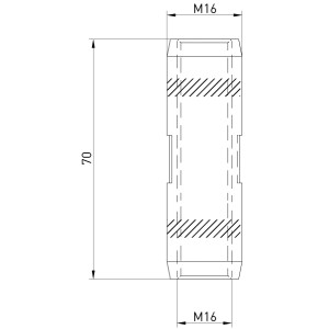 Муфта подовжена 16 мм