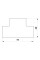 Т-з'єднувач e.trunking.t.channel.stand.40.40 для короба 40х40мм