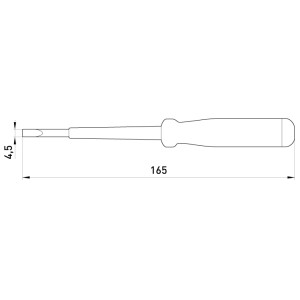 Індикатор-викрутка e.tool.test05 165х4,5 прямий шліц АС100-500В