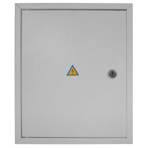 Корпус e.mbox.stand.n.24.z металевий, під 24 мод., навісний, з замком