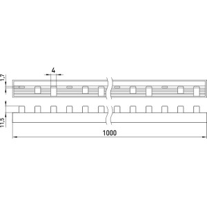 Шина з'єднувальна e.bc.stand.3.100, 3п., 100 А