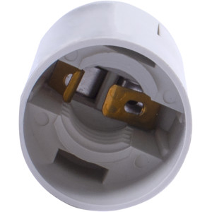 Патрон пластиковий Е14, білий