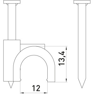 Скоба кругла e.ccc.stand.12 (100шт)