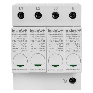 Пристрій для захисту від імпульсних перенапруг e.stand.spd.4D.275, клас D