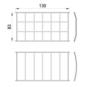 Захисна решітка e.halogen.grill.150 до прожектора 150 Вт