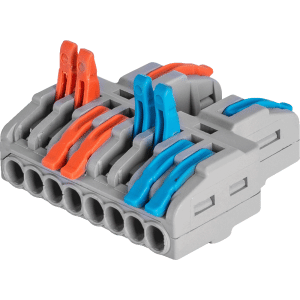 Клемна колодка з'єднувальна e.lc.pro.aw.uni.pl.2-8 з натискним важелем універсальна