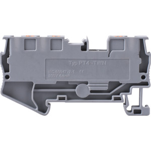 Клемна колодка набірна на DIN-рейку e.tc.din.spring.4.1-2, 3контакти