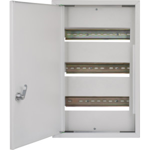 Корпус e.mbox.stand.n.36.z металевий, під 36 мод., навісний, з замком