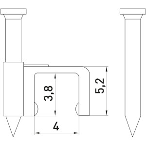 Скоба плоска e.fcc.stand.4 (100шт)