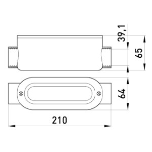 З'єднувач ревізійний прямий e.industrial.pipe.db.revise.direct.1-1/4" для труб 1-1/4"