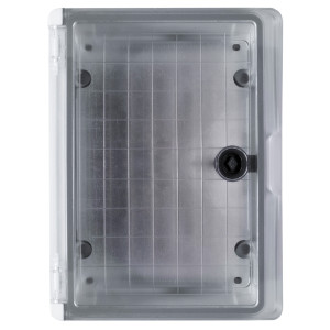 Корпус удароміцний з АБС-пластика e.plbox.250.330.130.tr, 250х330х130мм, IP65 з прозорими дверцятами