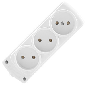 Колодка e.t.es.3 3 гнізда, без з/к