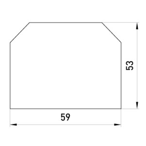 Роздільник для набірних клемних колодок e.tc.sep.pro.35