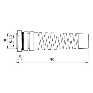 Кабельний ввід e.pg.protect.stand.11 з опліткою