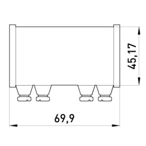 З'єднувач металевий e.industrial.pipe.connect.screw.1-1/2", на гвинтах