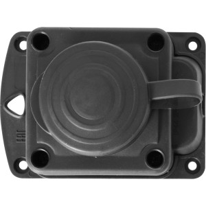 Розетка одинарна з захисною кришкою каучукова e.socket.rubber.029.1.16, з з/к, 16А