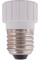 Перехідник e.lamp adapter.Е27/GU10.white, з патрону Е27 на GU10, пластиковий