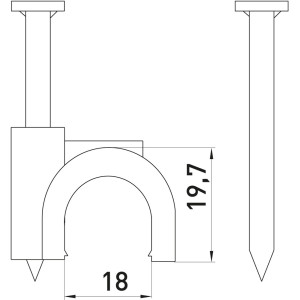 Скоба кругла e.ccc.stand.18 (100шт)