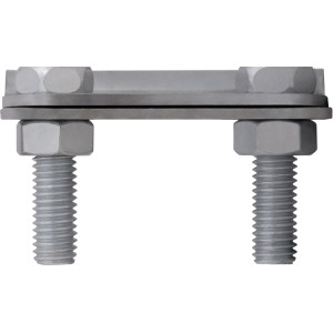 Затискач хрестовий з 4 отворами, прут DR16 - полоса В30