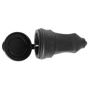 Розетка переносна з захисною кришкою каучукова e.socket.rubber.029.16, з з/к, 16А