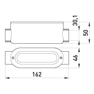 З'єднувач ревізійний прямий e.industrial.pipe.db.revise.direct.1" для труб 1"