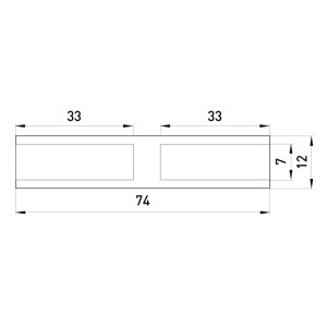 Гільза алюмінієва кабельна з'єднувальна e.tube.stand.gl.25