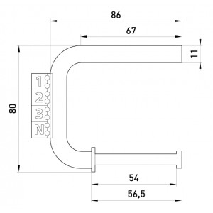 Скоба заземлення e.bracket.earth.35