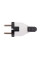 Вилка побутова e.plug.angle.005.16,з з/к, 16А, кутова, біла, з ручкою