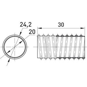 Труба гнучка армована e.g.tube.pro.20 (30м)