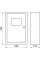 Корпус e.mbox.stand.n.f1.16.z металевий, під 1-ф. лічильник, 16 мод., навісний, з замком