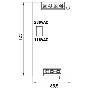 Блок живлення на DIN-рейку e.m-power.120.24 120Вт, DC24В