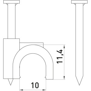 Скоба кругла e.ccc.stand.10 (100шт)