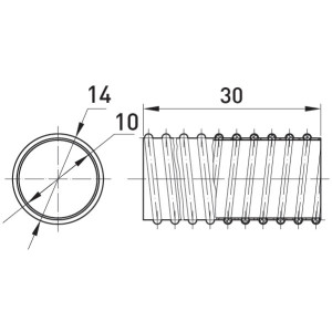 Труба гнучка армована e.g.tube.pro.10 (30м)