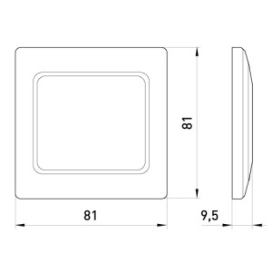 Рамка e.lux.12094L.1.fr.wp.white для вологозахищеної розетки, біла