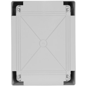 Корпус удароміцний з АБС-пластика e.plbox.300.400.165.24m.blank, 300х400х165мм, IP65 з панеллю під 24 модулі