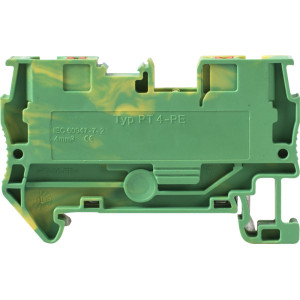 Набірна клемна колодка заземлення на DIN-рейку e.tc.z.din.spring.4