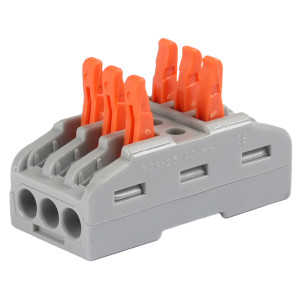 Клемна колодка з'єднувальна e.lc.pro.aw.uni.pl.3 з натискним важелем універсальна