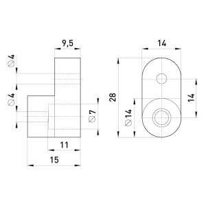 Основа e.bsa.stand.base з кріпленням на "лапках" для шин типу bsa