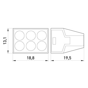 Клемна колодка e.lc.pro.ac.6