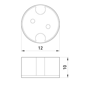 Патрон керамічний G5,3 довжина проводу 12 см