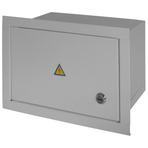 Корпус e.mbox.stand.w.12.z металевий, під 12 мод., що вбудовується, з замком