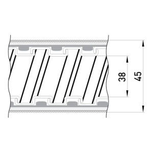Металорукав e.met.sleeve.stand.proof.braid.38 ізольований, в металевій оплітці (30м)
