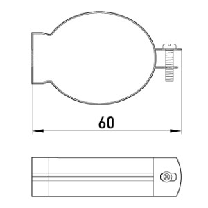 Кріплення металеве e.industrial.pipe.clip.hang.3/4" для підвіски труб