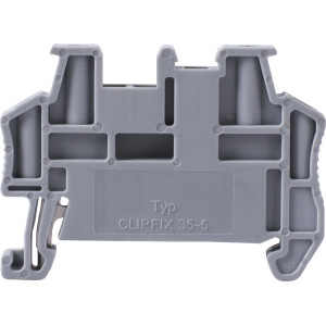 Фіксатор для набірних клемних колодок на DIN-рейку e.tc.din.spring.end