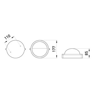 Світильник e.light.1302.1.60.27.black 60W