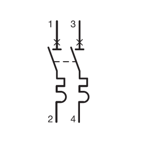 Автоматичний вимикач 2P 10kA C-50A 2M