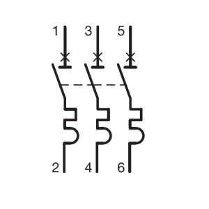 Автоматичний вимикач 3P 10kA C-0.5A 3M